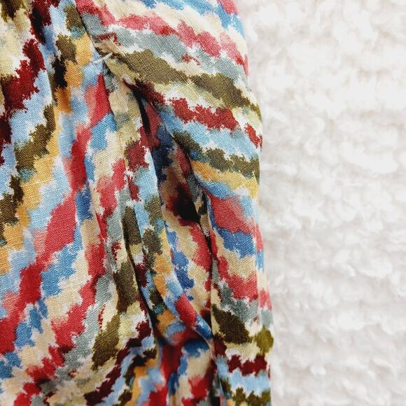 Skirt Maxi Peasant Size M-L Chevron Boho Whimsycore Festival Retro Tiered Y2K - Picture 9 of 12